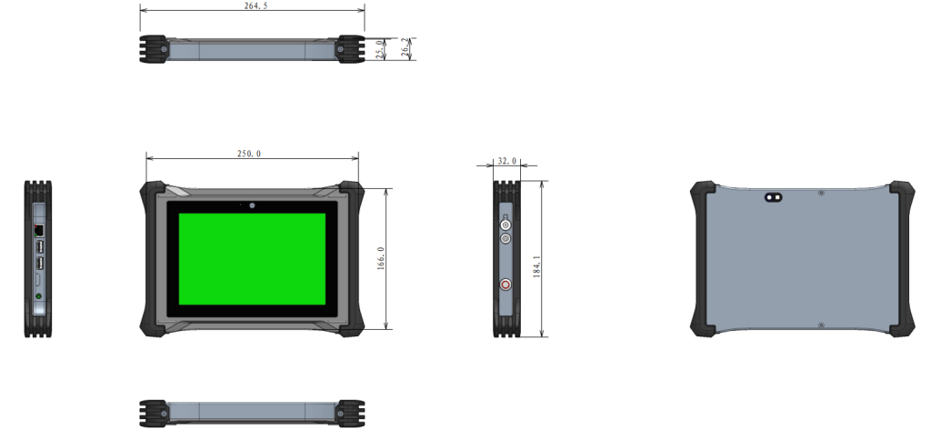 Ip65 rugged tablet pc 