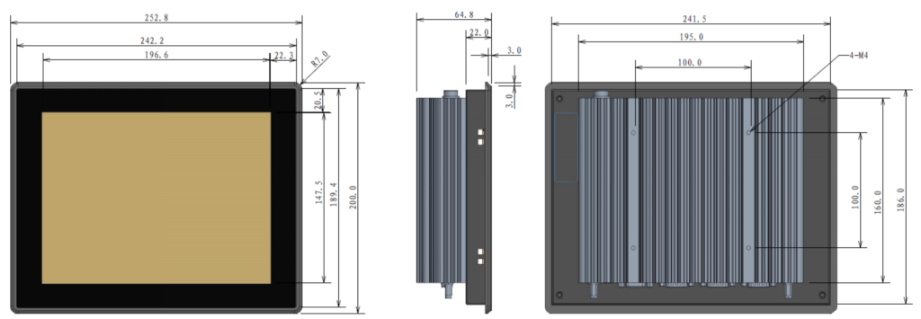 10inch industrial pc hmi