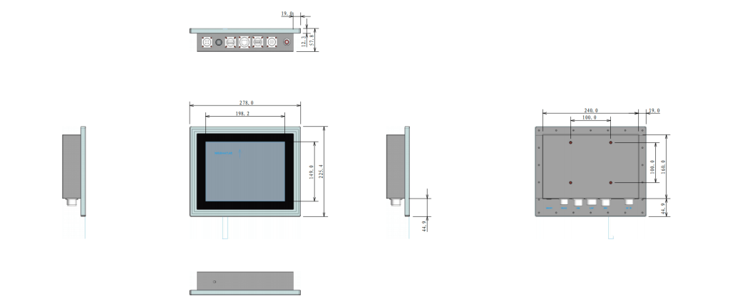 IP67 panel PC
IP69K SS304 Stainless Still industrial panel pc 