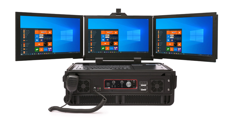Rugged Triple-Screen Laptop