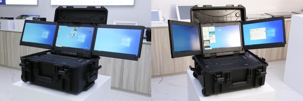 Triple Screen Computer
Triple Monitor Workstation
Three-Screen All-in-One PC
Triple Display Terminal
Triple Monitor Setup
Triple-Screen Drone Control Terminal
Three-Screen UAV Control System
Triple Display Drone Operator Console