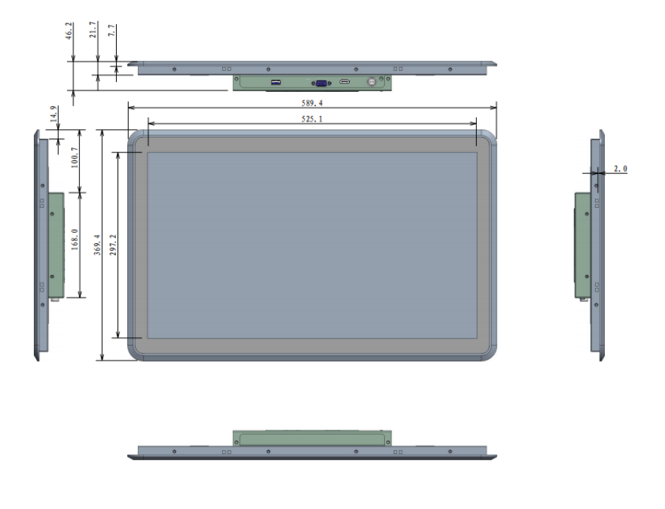 21.5inch monitor 
21.5-inch industrial touch monitor