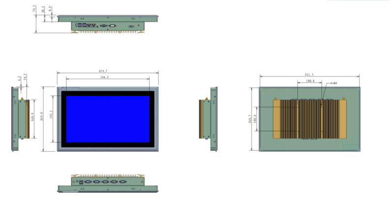 15.6inch panel pc