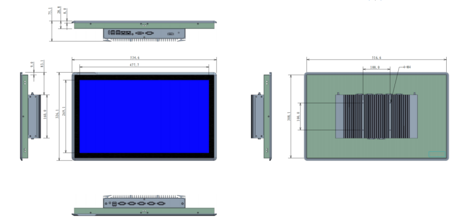 21.5inch panel pc 