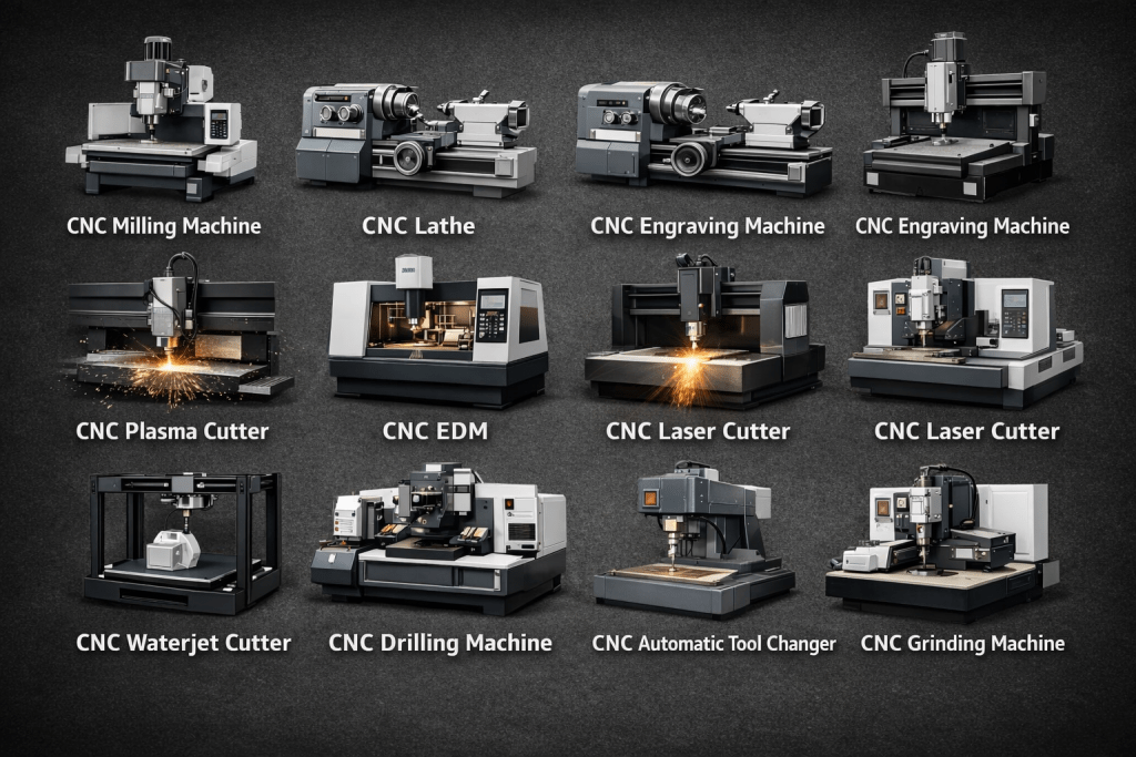 Types of CNC equipment