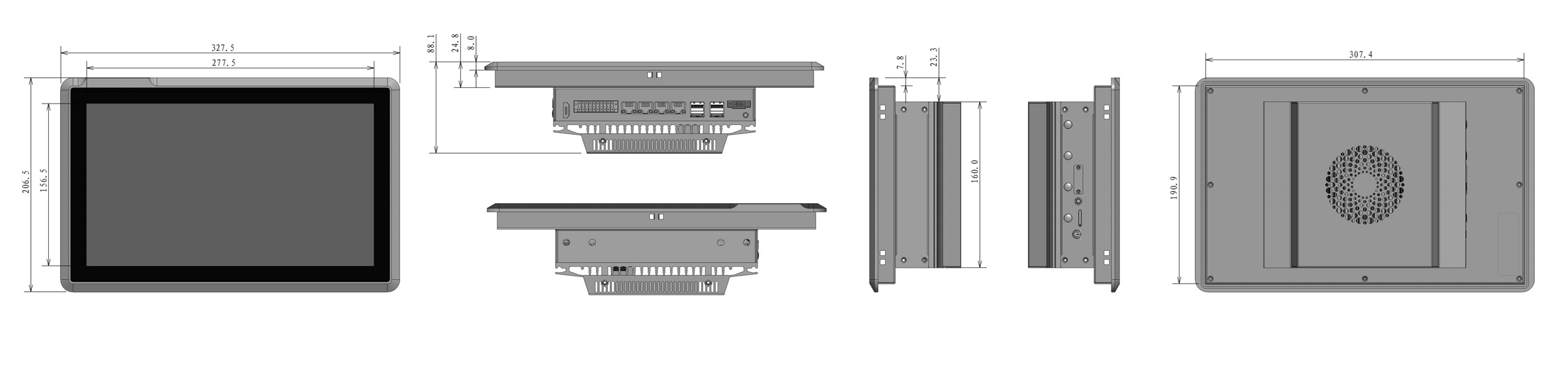 EA-W12-N500 JETSON Orin Panel PC