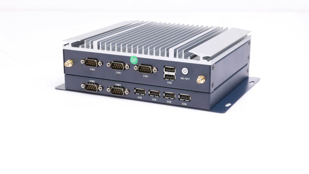 multi USB fanless industrial pc 