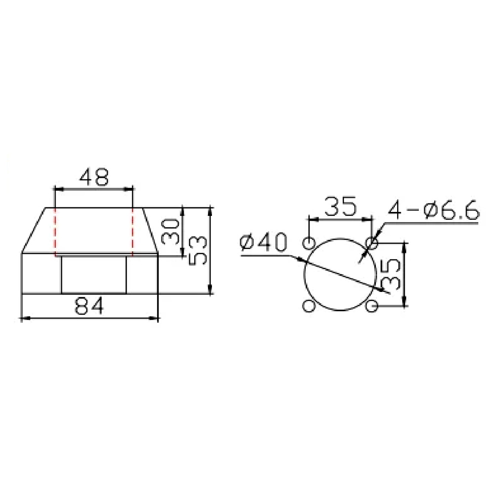 Stainless-steel enclosure connector, view 2